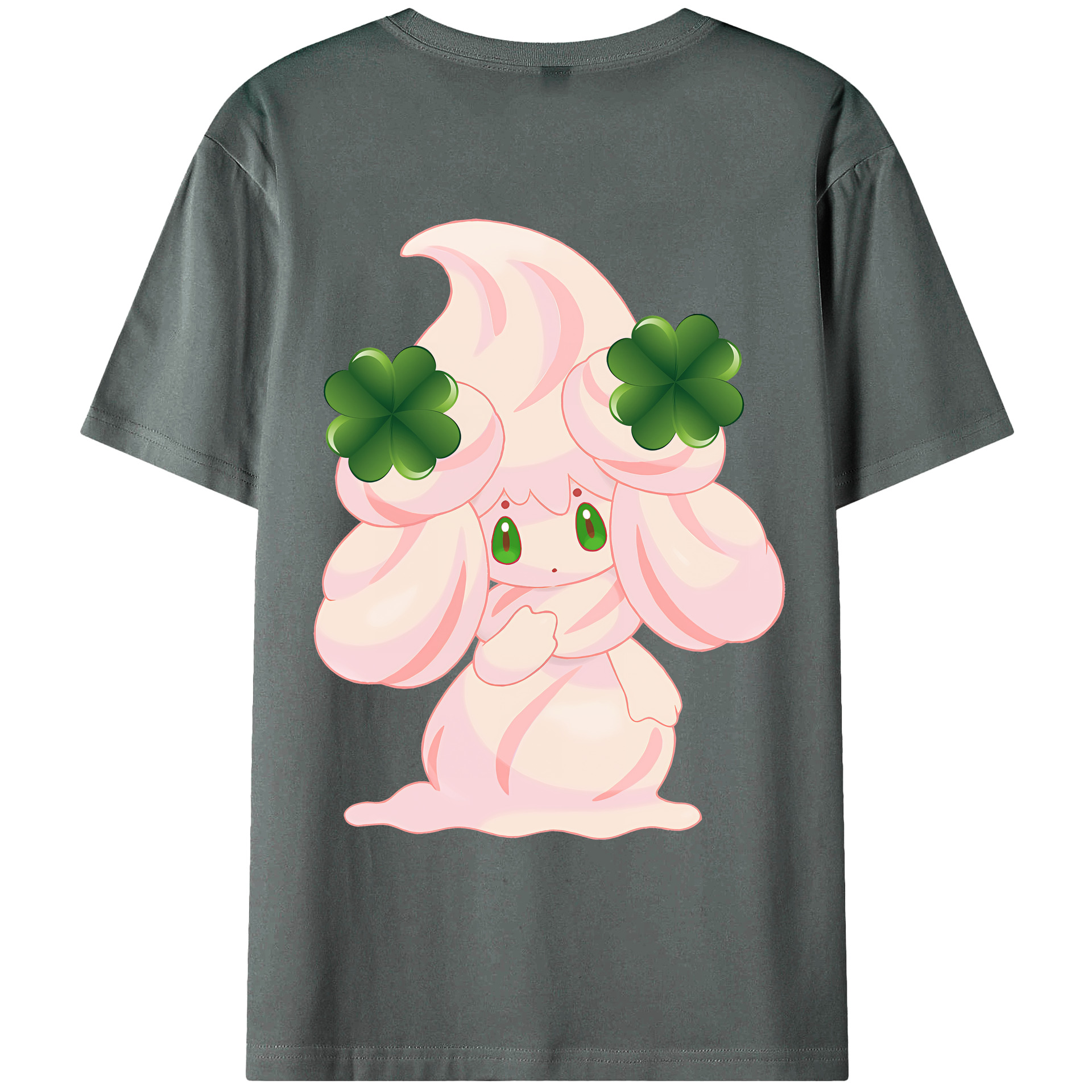 （画像用） ポケットモンスター Pokémon 綿100％ メンズ半袖Tシャツ（バックプリント） 通気性